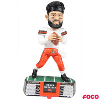 Baker Mayfield Cleveland Browns Stadium Lights White Jersey Bobblehead NFL