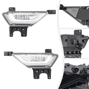Pair Left+Right Fog Lights Halogen Lamps Assemblies For 2021 2022 2023 FORD F150 - Picture 1 of 22