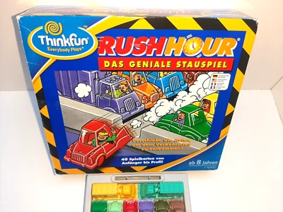 Innen fast wie neu: Rushhour Das geniale Stauspiel Thinkfun Strategie Taktik TOP - Bild 1 von 4