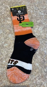 For Bare Feet San Francisco Giants Youth (3-7) Socks Black Orange - Picture 1 of 3