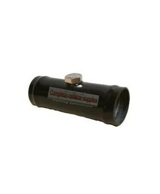35 mm o.d Straight Radiator Hose connector with Stainless Steel Bleed Screw - Image 1 of 3