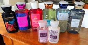 (LOT OF 6) BATH AND BODY WORKS 10 oz. BODY WASH + (2) 3 oz. BODY WASH/LOTION - Picture 1 of 1