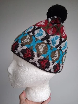 Sombrero tejido PISTIL gorro multicolor anti-picazón polar rayas 50% lana 50% acrílico  Foto 1 de 4