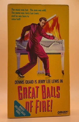 Great Balls of Fire VHS 1989 Dennis Quaid **Buy 2 Get 1 Free** - Image 1 of 3