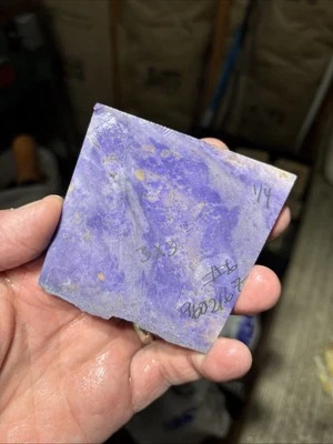96g Turkish Purple Jadeite Jade Slab 1/4” Thick - Image 1 of 4