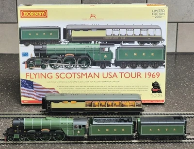Hornby R2953 OO Gauge Flying Scotsman USA Tour 1969 Train Pack DCC Fitted - Image 1 of 4