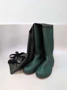TIDEWE Hip Wader Lightweight 2-Ply PVC/Nylon Waterproof Size 14 Green (61162) - Picture 1 of 12