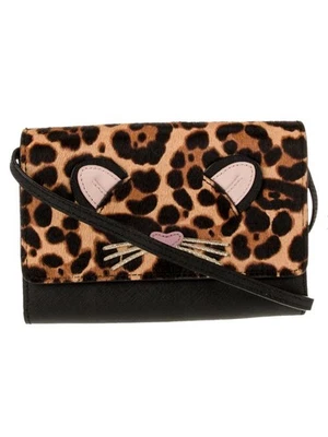 Kate Spade Leopard Summer Run Wild Calf Hair Leather Crossbody Bag New 15 - Image 1 of 4