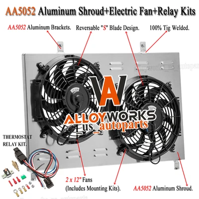 Ventilador de cubierta de radiador para Toyota Land Cruiser serie 80 1993-1997 95/Lexus LX450 Foto 1 de 4