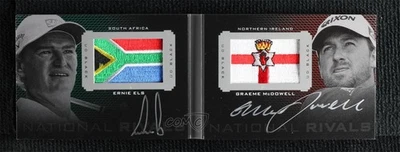 2014 Exquisite Collection /25 Ernie Els Graeme McDowell #NR-EM Rookie Auto RC - Image 1 of 2