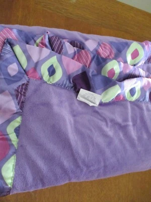 BABY BOOM BABYBOOM púrpura sherpa verde diamantes satinado 38x30" MANTA AMOR Foto 1 de 3