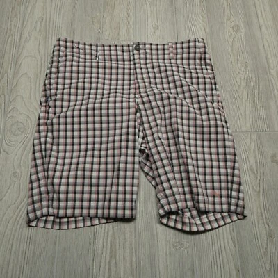 Pantalones Cortos Tommy Bahama Talla 34 Rosa Gris Shepards Cuadros Nylon Golf Informales Para Hombres Foto 1 de 4