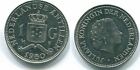 1 Gulden 1980 Niederländische Antillen Nickel Koloniale Münze #S12038.D