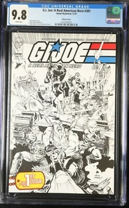 G.I. Joe: A Real American Hero 301 CGC 9.8 copertina schizzo SPEDIZIONE GRATUITA - Foto 1 di 2