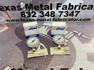 USG P1530 Pressure Gauge 0-15PSI Conn. 1/4” ANPT LM Size 2.5” Qty 2 - Picture 1 of 6