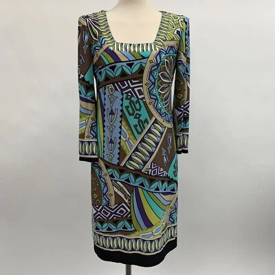 Muse Women's Shift Dress 6 Multicolor Square Neckline  - Image 1 of 4