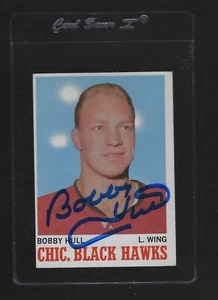 Bobby Hull Chicago Blackhawks Signed Auto 1970 Topps Hockey #15 Autograph - Picture 1 of 2