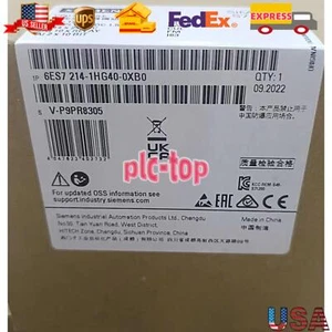 New Siemens 6ES7214-1HG40-0XB0 SIMATIC S7-1200 CPU 1214C 6ES7 214-1HG40-0XB0 - Picture 1 of 1