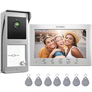 2 Draht BUS Video Türsprechanlage Türklingel Sprechanlage Kamera 7''Monitor RFID - Bild 1 von 8