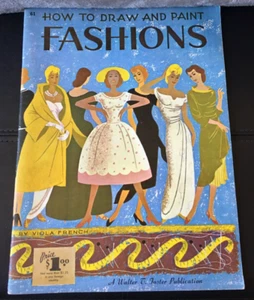VINTAGE 50s How to Draw and Paint Fashions Viola French VERY FINE Unused EUC - Picture 1 of 9
