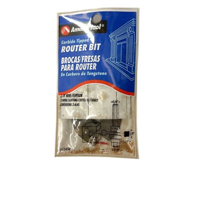 Резак прорезной Amana 53410 в сборе 3 крыла x диаметр 1-7/8 x вырез 1/4 x хвостовик 1/4 дюйма - Изображение 1 из 4