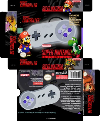 Super NES Jr. Controller Box  - Photoshop Art To Print - Image 1 of 4