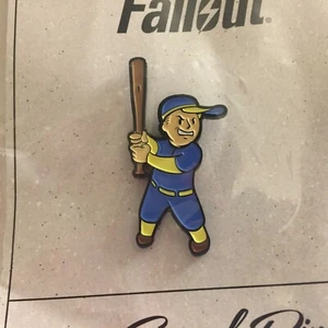 NEW 2018 NYCC Vault Boy Big Leagues Perk Collector’s Edition Enamel Pin - Picture 1 of 2