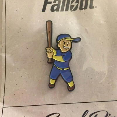 NEW 2018 NYCC Vault Boy Big Leagues Perk Collector’s Edition Enamel Pin - Image 1 of 2