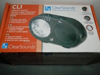 NUEVO Anillo Señalizador Teléfono Sonidos Claros Amplificado 95 Db Estroboscópico CL1 Intermitente ENVÍO GRATUITO Foto 1 de 4