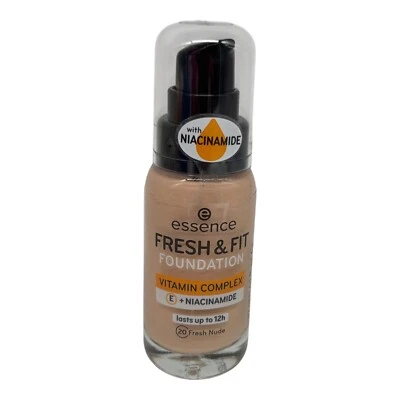 Essence Fresch& Fit Foundation Vitamin Complex E+Niacinamide 20 Fresh Nude - Bild 1 von 2