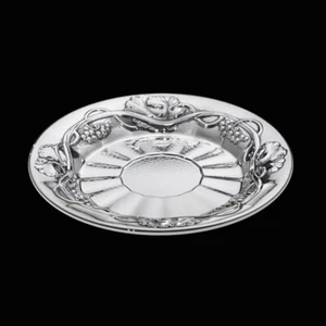 Georg Jensen. Hammered Sterling Silver Grape Coaster #394. - Picture 1 of 4