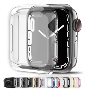 For Apple Watch Series 9 8 7 6 5 Ultra SE Screen Protector Full Cover Soft Case - Picture 1 of 19