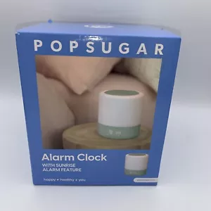 POPSUGAR Digital Sleep Aid Alarm Clock, Sunrise Simulation, 3 Natural Sounds NEW - Picture 1 of 5