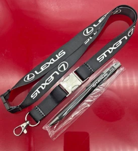 Lexus new Lanyard + metal Ballpoint Pen black original Lexus LM LC LS neck strap - Picture 1 of 7