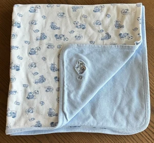 Laura Ashley Coperta Neonato Lovey Bugs Accogliente Morbida Blu Chiaro Crema Avvolgente 27'' - Foto 1 di 5
