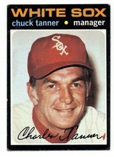 1971 TOPPS CHICAGO WHITE SOX CHUCK TANNER #661 SHORT PRINT 
