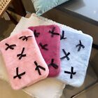 Cute Bow Laptop Sleeve Bag Soft Plush Notebook Protective Case PC Cover