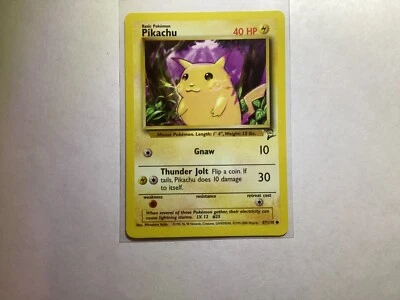 Pokemon 1st Edition Pikachu Yellow Cheeks Common - 58/102 Base Set 2 - Image 1 of 4