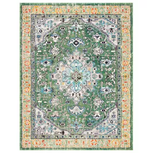 SAFAVIEH Madison Collection MAD474Y Green / Turquoise Rug - Picture 1 of 31