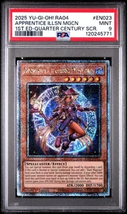 2025 Yu-Gi-Oh! RA04-DE023 Lehrling Illusion Magier Quarter Century SCR PSA 9 - Bild 1 von 2