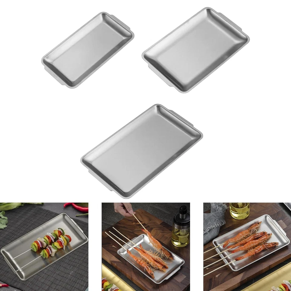 Metal Serving Tray, Vanity Organizer, Rectangular Mate And Dinner Tray - Image 1 of 1
