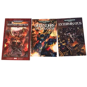 Warhammer 40K Graphic Novels Lot: Sisters Of Battle Defenders Of Ultramar Exterm - Picture 1 of 4