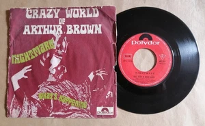 CRAZY WORLD OF ARTHUR BROWN Nightmare 7" 45T France 1968 Pete Townshend Psych - Bild 1 von 2