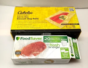 Food Saver Special Value Combo Pack 8" + 11" Roll + Some Pre-Cut Storage Bags - Picture 1 of 4