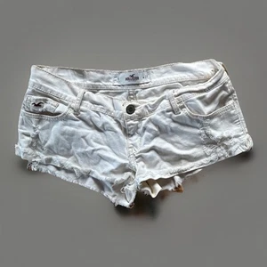 Hollister Low Rise White Cotton Shorts size 5 / 27 Trashy Y2K Trendy Summer - Picture 1 of 11