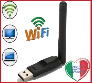 Adattatore usb chiavetta  wireless wifi micro pendrive autoistallante Decodifica - Foto 1 di 7