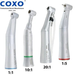 US COXO Dental Low Speed LED Fiber Optic Contra Angle Handpiece 1:1/1:5/10:1 - Picture 1 of 69