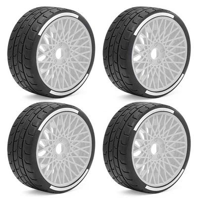 RUBBER TIRE & RIM SET 43 / 101 2.9" ARA550062 FOR ARRMA 1/7 INFRACTION LIMITLESS - Image 1 of 4