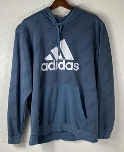 adidas Sweatshirt Women 2XL Pullover Hoodie Sweater Gym Adidas Logo All Over - Picture 1 of 18