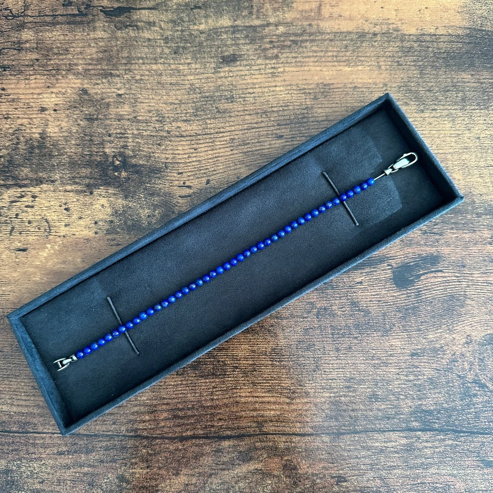 Pulsera de cuentas espirituales David Yurman en lapislázuli - 4 mm - mediana - ENVÍO GRATUITO Foto 1 de 1